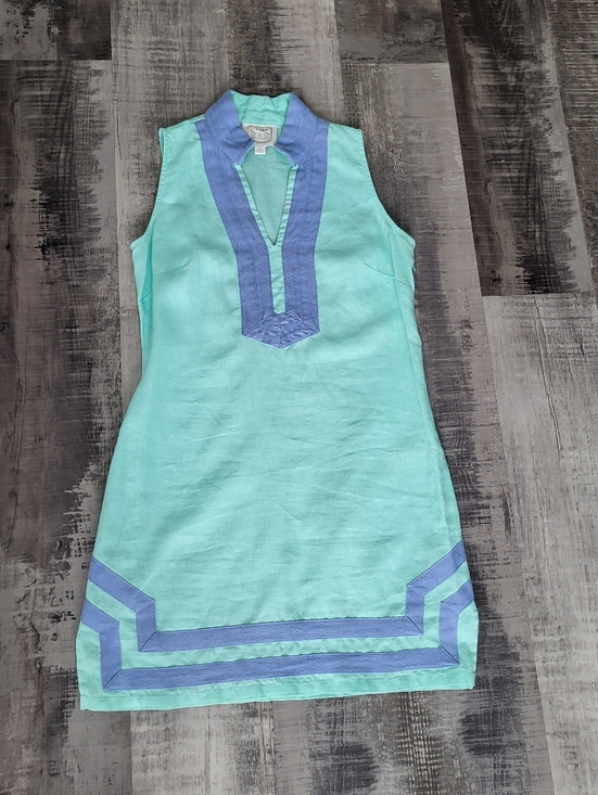 Sail to Sable Dresses & Skirts - STS Sail To Sable 100% Linen Sleeveless Tunic Dress Size Small Beach Flawed